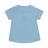 Μπλουζάκι βαμβακερό για κορίτσι Boboli με απλικέ, μπλε Boboli 112786 2