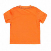 Βαμβακερό μπλουζάκι Boboli για μωρά με τύπωμα, πορτοκαλί Boboli 112826 2
