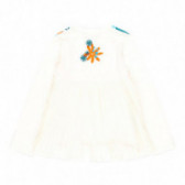 Μακρυμάνικη μπλούζα Boboli με λουλουδάτο σχέδιο, λευκή Boboli 112861 2