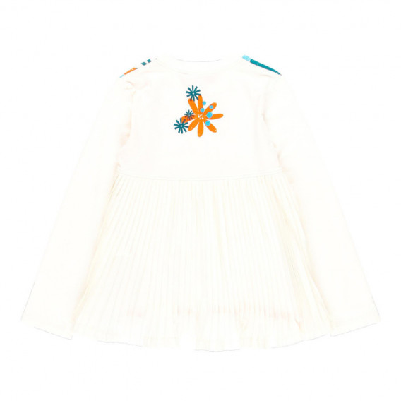 Μακρυμάνικη μπλούζα Boboli με λουλουδάτο σχέδιο, λευκή Boboli 112861 2