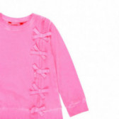 Βαμβακερή μπλούζα κοριτσιού Boboli με κορδέλες, ροζ Boboli 112884 3