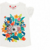 Μπλουζάκι Boboli, λευκό με λουλουδάτο σχέδιο Boboli 112927 3