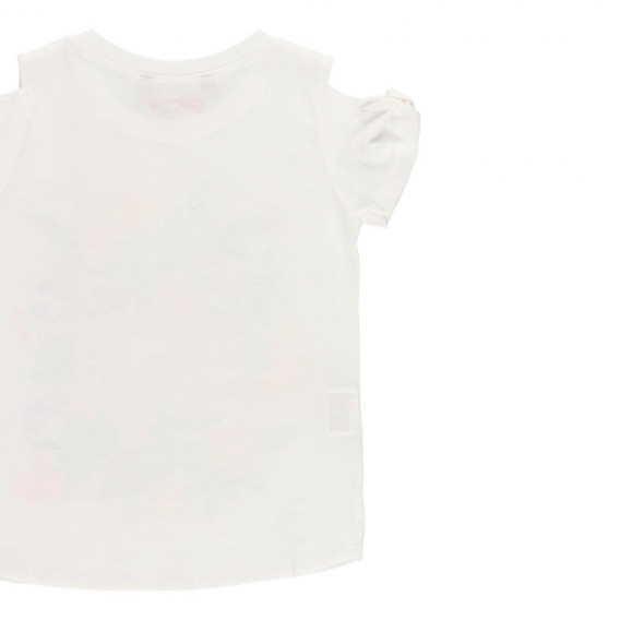 Μπλουζάκι Boboli, λευκό με λουλουδάτο σχέδιο Boboli 112928 4