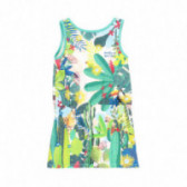 Βαμβακερό φόρεμα της Boboli με λουλουδάτη εκτύπωση Boboli 112931 2