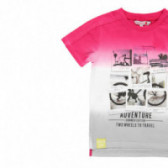 Βαμβακερό μπλουζάκι Boboli boy με τύπωμα ποδηλάτου Boboli 112978 3
