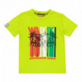 Βαμβακερό μπλουζάκι Boboli boy με τύπωμα, πράσινο Boboli 112983 