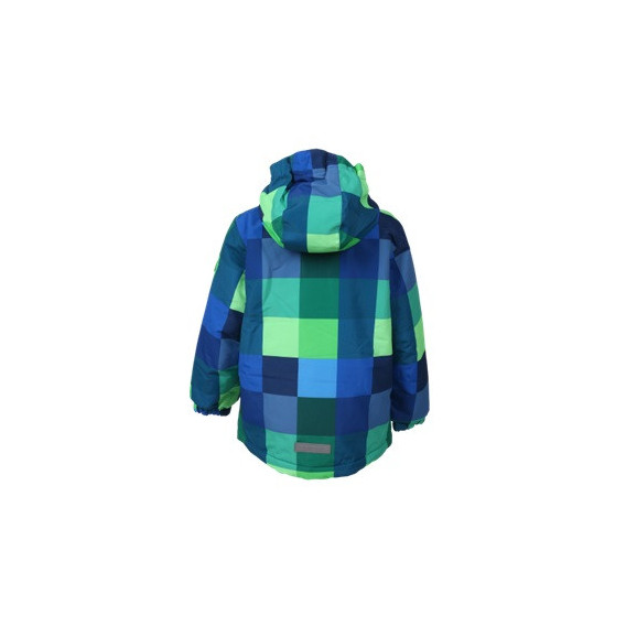 Χρωματιστό Παιδικά καρό μπουφάν σκι, μπλε και πράσινο COLOR KIDS 11342 2