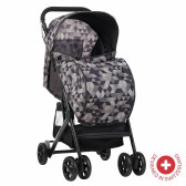 Zizito Baby Stroller - Συμπαγές, εύκολο να διπλωθεί με κάλυμμα ποδιών, γκρι ZIZITO 113570 