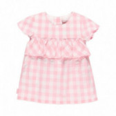 Κοριτσίστικο φόρεμα, ροζ και λευκό καρό Boboli 113727 