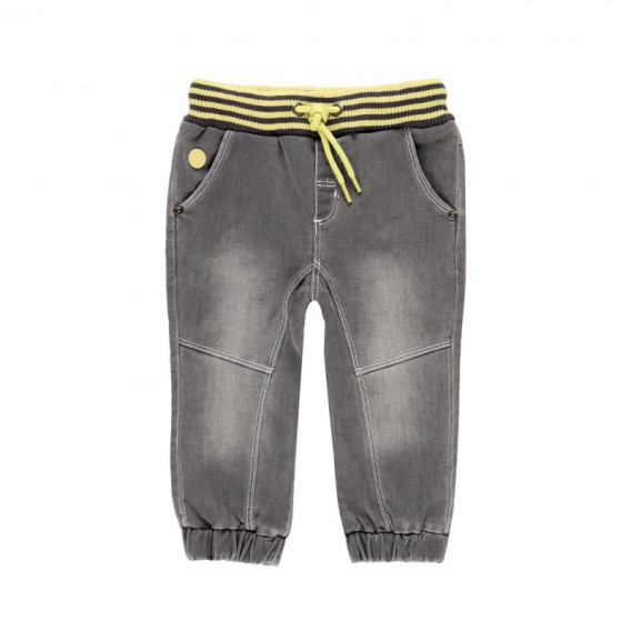 Τζιν παντελόνι για αγόρια με ελαστική ζώνη που κάνει αντίθεση Boboli 113782 
