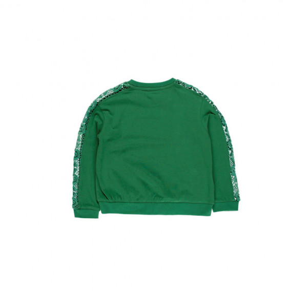 Μπλούζα για κορίτσια με ιδιαίτερα μανίκια, πράσινο Boboli 113859 2