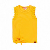 Μπλούζα για κορίτσια με λουλουδάτο Απλικέ, Κίτρινο Boboli 113862 