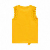 Μπλούζα για κορίτσια με λουλουδάτο Απλικέ, Κίτρινο Boboli 113863 2