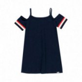 Φόρεμα για κορίτσια με κομμένους ώμους, σκούρο μπλε Boboli 113894 