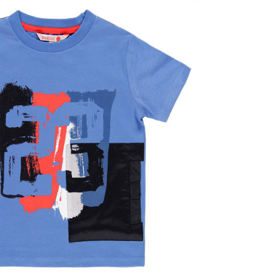 Βαμβακερό μπλουζάκι Boboli για αγόρι με στάμπα "23", μπλε Boboli 113966 3