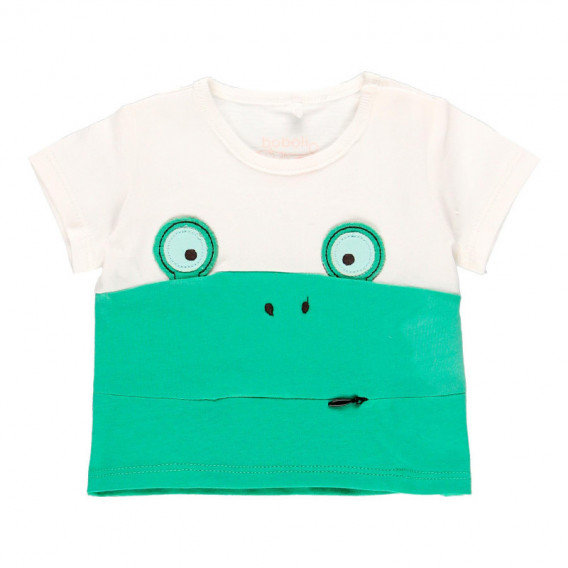 Μπλουζάκι για αγόρια βαμβακερό με πράσινο σορτς Boboli 114022 5