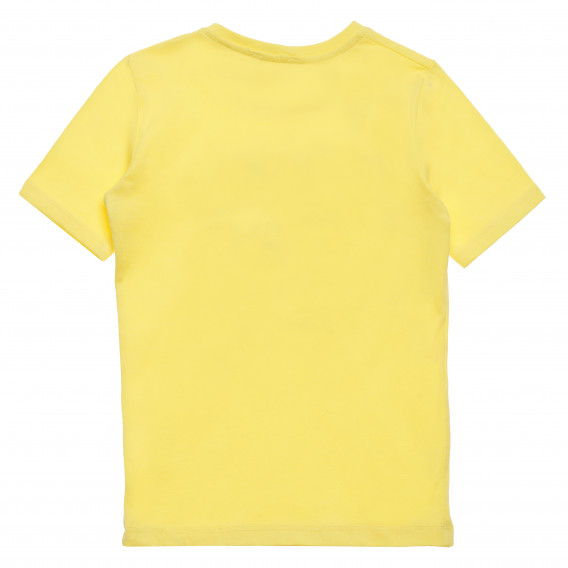 Μπλουζάκι βαμβακερό με στάμπα για αγόρι, κίτρινο Acar 114394 4