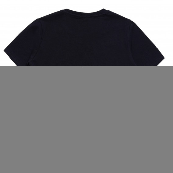 Μπλουζάκι αγοριού βαμβακερό με αστεία εκτύπωση, σκούρο μπλε Acar 114402 4
