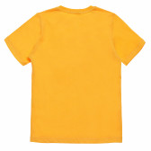 Βαμβακερό μπλουζάκι για αγόρι με στάμπα "Bright", πορτοκαλί Acar 114426 4