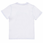 Βαμβακερό μπλουζάκι για αγόρι με στάμπα Bright, λευκό Acar 114438 4