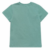 Βαμβακερό μπλουζάκι για αγόρι με στάμπα NYC, πράσινο Acar 114450 4