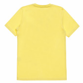 Μπλουζάκι αγοριού βαμβακερό με στάμπα αυτοκινήτου, κίτρινο Acar 114570 4