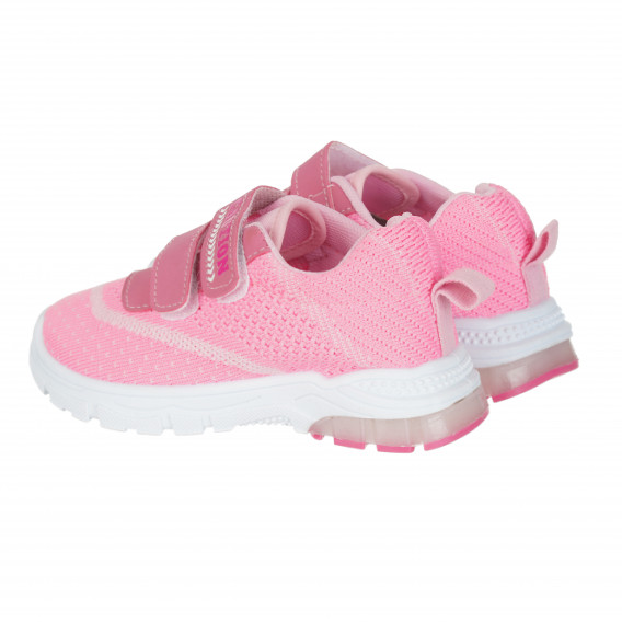 Πάνινα παπούτσια με velcro για κορίτσια, σκούρο ροζ Star 114654 2