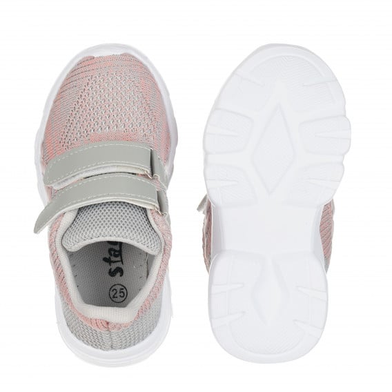 Αθλητικά παπούτσια με velcro για κορίτσια, ροζ Star 114658 3