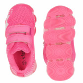 Πάνινα παπούτσια Star girl με velcro, ροζ και λευκό Star 114670 3