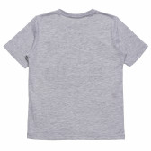 Μπλουζάκι βαμβακερό με στάμπα για αγόρι, γκρι Acar 114788 4