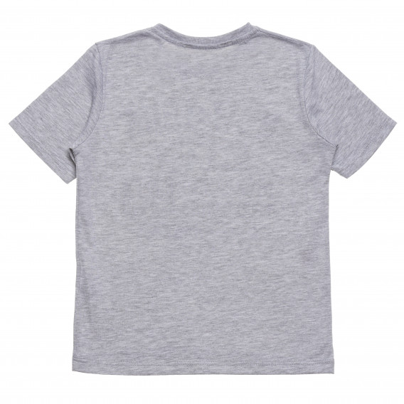 Μπλουζάκι βαμβακερό με στάμπα για αγόρι, γκρι Acar 114788 4