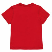Βαμβακερό μπλουζάκι για αγόρι με στάμπα NYC, κόκκινο Acar 114804 4