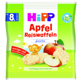 Βιολογικά σνακ ρυζιού με μήλο, συσκευασία 30 g Hipp 114949 
