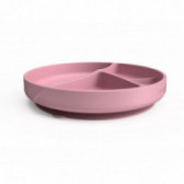 Κολλητικό πιάτο σιλικόνης σε ροζ χρώμα Everyday baby 114974 