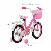 Anabel 16 παιδικό ποδήλατο σε ροζ χρώμα ZIZITO 115019 4