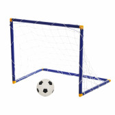Δίχτυ γκολ ποδοσφαίρου, διαστάσεις: 55,5 x 88 x 45,5 εκ, μπάλα και αντλία GT 115362 