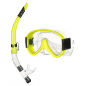 Σετ μάσκας κατάδυσης με αναπνευστήρα, κίτρινο HL 116124 