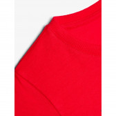 Μπλουζάκι από οργανικό βαμβάκι με επιγραφή για αγόρι, κόκκινο Name it 116410 4