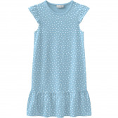 Βαμβακερό φόρεμα με σχέδιο για κορίτσια ανοιχτό μπλε Name it 116487 2