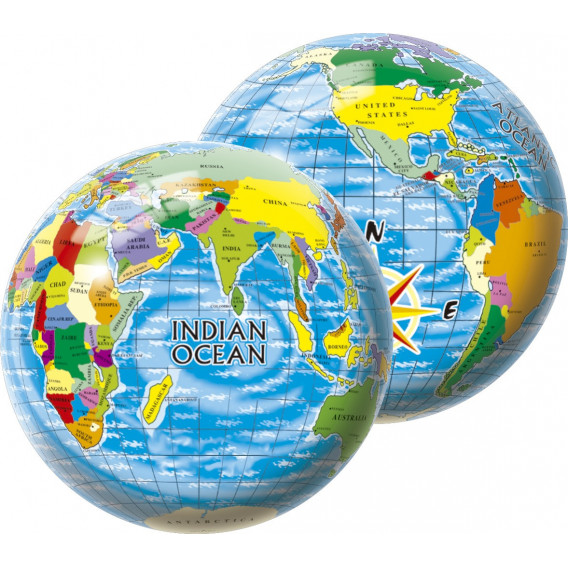 Παγκόσμιος χάρτης μπάλα Unice 1165 