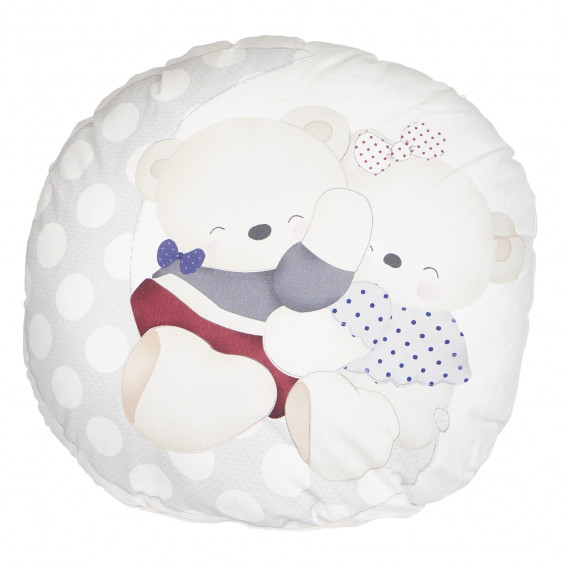 Διακοσμητικό μαξιλάρι Unisex με κεντημένο αρκουδάκι Inter Baby 117462 