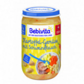 Πουρές πατάτας και λαχανικών με χοιρινό, βάζο 250γρ Bebivita 117602 