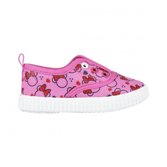 Πάνινα παπούτσια με γραβάτες με εκτύπωση Minnie για ένα κορίτσι Minnie Mouse 118846 