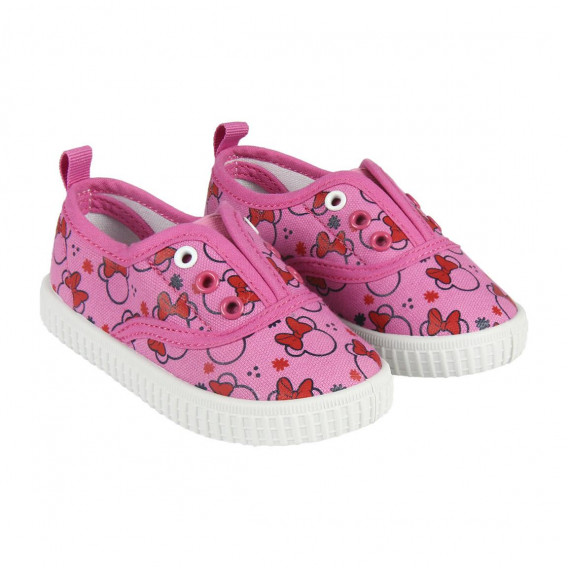 Πάνινα παπούτσια με γραβάτες με εκτύπωση Minnie για ένα κορίτσι Minnie Mouse 118847 2
