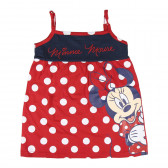 Βαμβακερό φόρεμα με τύπωμα Minnie για κορίτσι Minnie Mouse 119036 