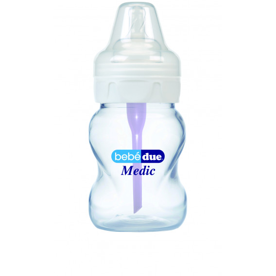 Μπουκάλι τροφοδοσίας πολυπροπυλενίου με 1 σταγόνα, 0+ μήνες, 160 ml. BebeDue 1218 