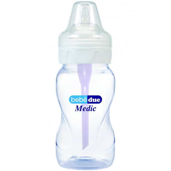 Μπουκάλι τροφοδοσίας από πολυπροπυλένιο με 1 σταγόνα, 0+ μήνες, 260 ml. BebeDue 1222 
