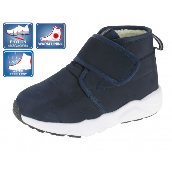 Αδιάβροχες υφασμάτινες μπότες, μπλε Beppi 12322 