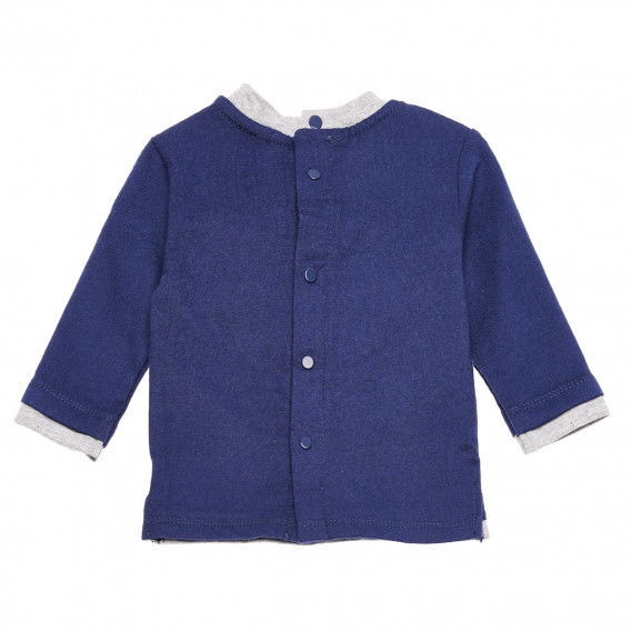 Βρεφική, μακρυμάνικη μπλούζα σε μπλε χρώμα, για αγόρι Idexe 123428 2