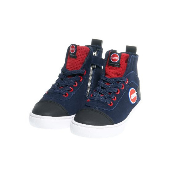 Υψηλά αθλητικά παπούτσια για αγόρια με φερμουάρ, μπλε Colmar 12399 